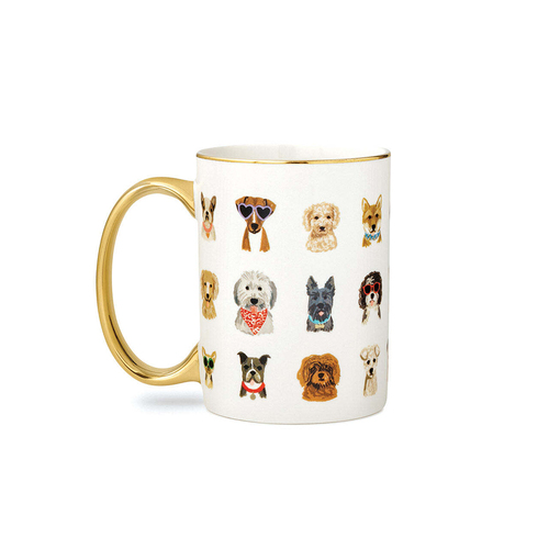 Rifle Paper Co 450ml/11cm Porcelain Drinking Mug Dog Days