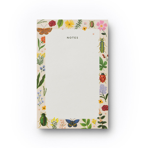 Rifle Paper Co Blank Notepad Task/Notes To-Do-List Curio White