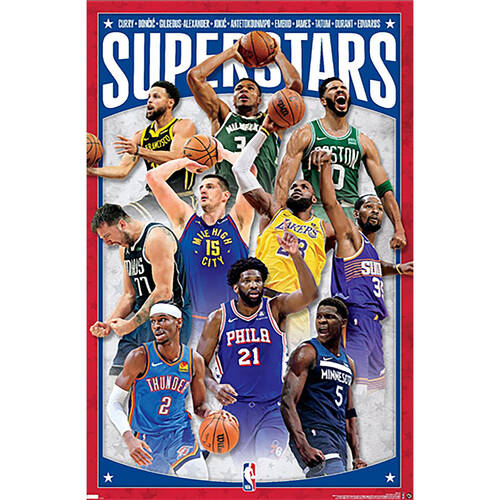 NBA League Superstars 24 Reg Wall Decor Poster 91x61cm