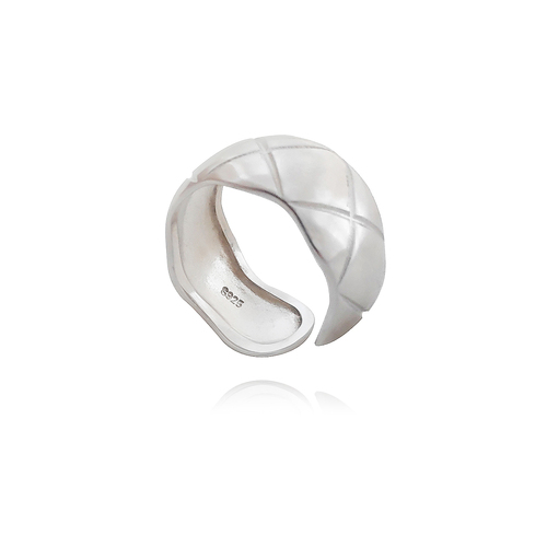 Culturesse Finn Artisan Adjustable 2cm Open Ring - Silver