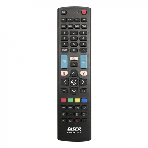 Laser Universal Remote Pre-Coded & Learning Mode Replacement For TV - Black