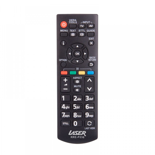 Laser Universal Remote Control Replacement For Panasonic Plasma TV Black