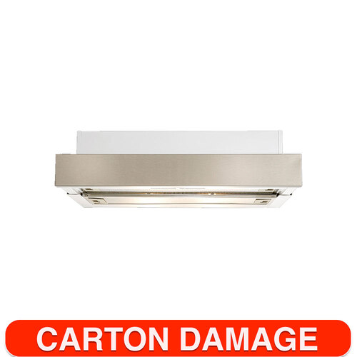 Euromaid 60cm Slide-Out Recirculating Rangehood 440m3/h S/S SLV