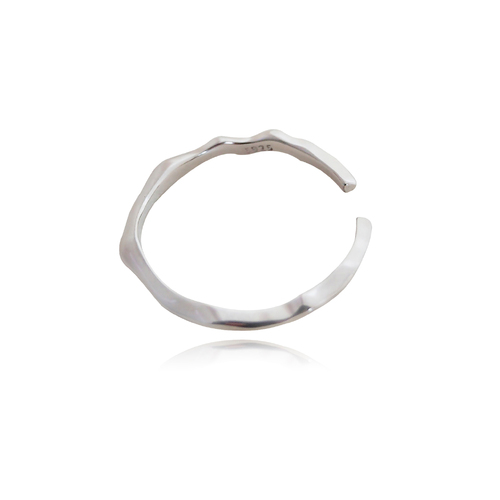 Culturesse Lou Everyday Adjustable 2cm Open Ring - Fine Silver