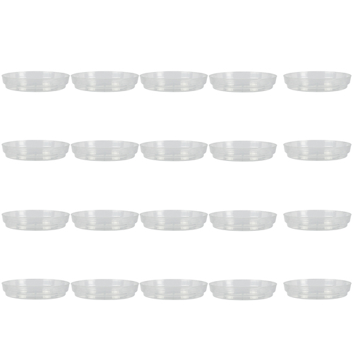 20PK Homeleisure Reko Saucer to Suit 100 Clear Garden 