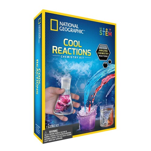 National Geographic Cool Reactions Chemistry Kit Kids Science Toy 8+