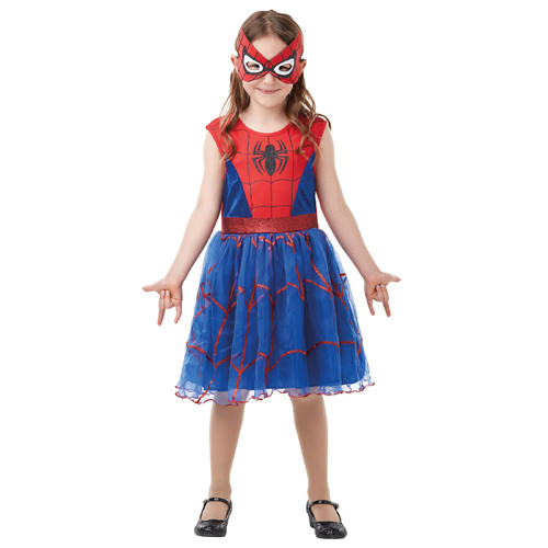 Marvel Spider Girl Deluxe Tutu Kids Dress Up Costume - Size 4-6