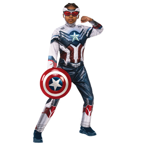 Buy FANCY TRADERS Cotton Superhero Dress For Kids | Americas Super Captain(With  Shield) (9 Years - 10 Years), Multicolor Online at Low Prices in India -  Amazon.in