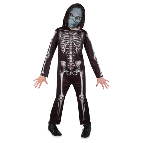 Rubies Skeleton Boys Dress Up Costume - Size 9-10y