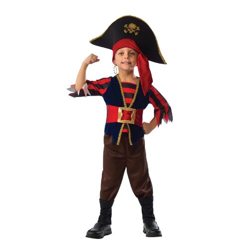 Rubies Shipmate Pirate Boys Dress Up Costume - Size 3-5y