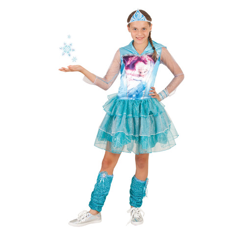 Rubies Elsa Hooded Kids Girls Dress Up Costume - Size 9-11