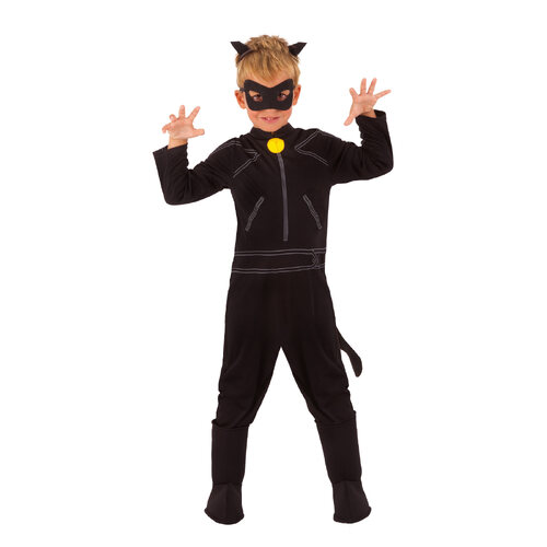 Marvel Cat Noir Miraculous Ladybug Boys Dress Up Costume - Size 3-5y