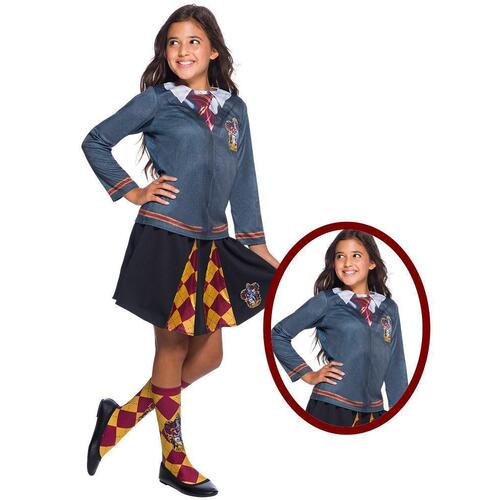 Rubies Gryffindor Dress Up Costume Top - Size 8-10y