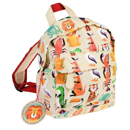 Rex London Kids/Children Mini Backpack Bag 21x25cm - Colourful Creatures