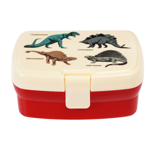 Rex London Kids Plastic Lunch Box Rectangle 17x13cm - Prehistoric Land