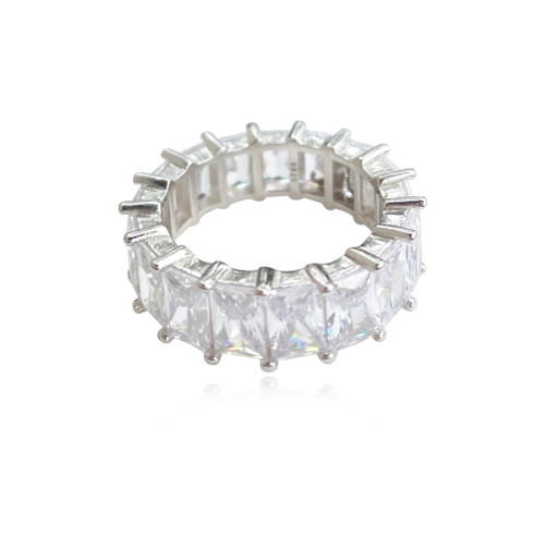 Culturesse Arcene Luxury Inlaid Zircon Ring Size 6