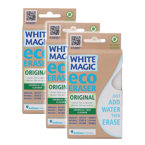 3PK White Magic Original Eco Eraser Sponge White