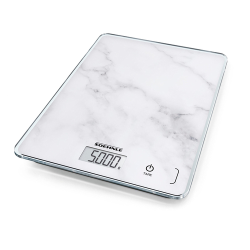 Soehnle Page Compact Digital LCD Kitchen Food Scale Marble 5kg