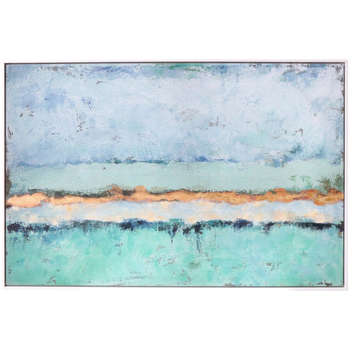 LVD Framed Canvas/Resin Lake Light Wall Hanging Home Decor 150x100cm