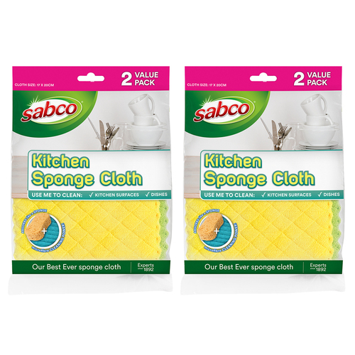 4pc Sabco Kitchen Sponge Cloth