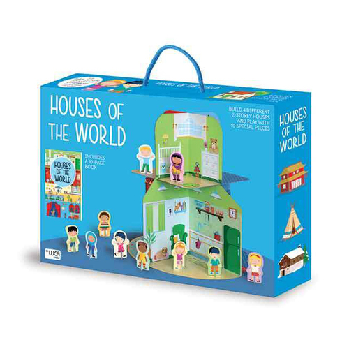 Sassi 3D Assemble Build & Book Houses of the World Kids 3y+