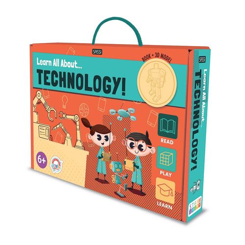 Sassi Book & Model Set Learn All About Technology Kids 6y+