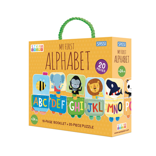 Sassi Junior My First Alphabet Puzzle & Book Set Kids 2y+