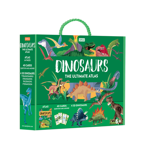 Sassi The Ultimate Atlas & Models Set 3D Puzzle Dinosaurs Kids 6y+