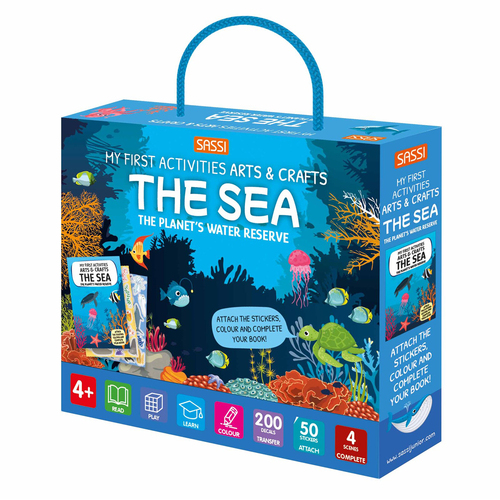 Sassi Arts & Crafts Kids/Children Activity/Colouring Book The Sea 4y+