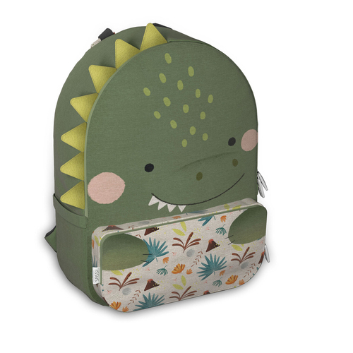 Sassi  A4 Junior Cotton Backpack Cracky the Dinosaur 3+