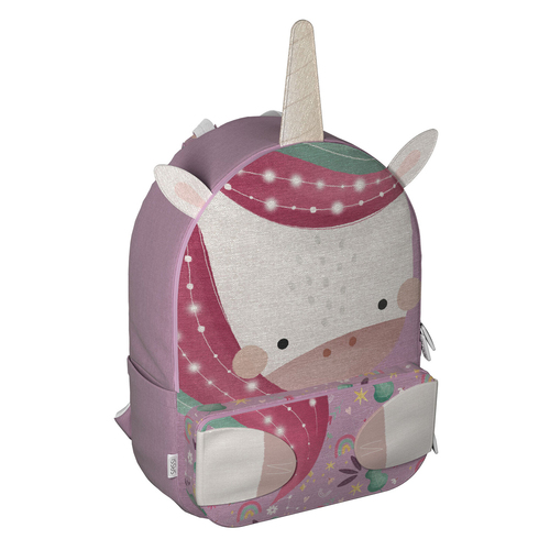 Sassi  A4 Junior Cotton Backpack Sparkly The Unicorn 3+