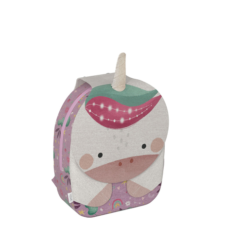 Sassi Cotton A5 Kids/Childrens Backpack Sparkly The Unicorn 18m+