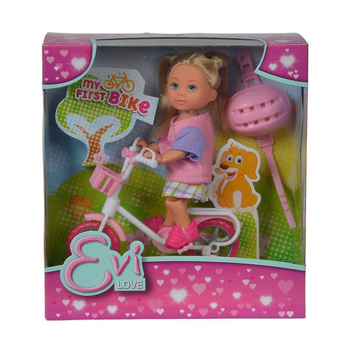 Simba Evi Love My First Bike Doll Playset Assorted Kids Imaginative Toy 3y+