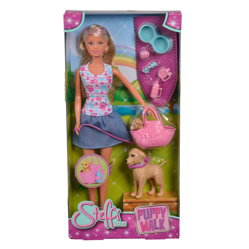 Simba Steffi Love Puppy Walk Doll Playset Kids Play Toy 3y+