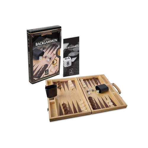 Smart Brain Backgammon 2-Players Kids/Family Classic Board Game Set