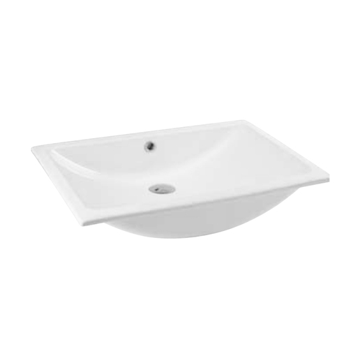 Disegno Ceramica Light Sottopiano 60 Nudo Undercounter Basin NTH White