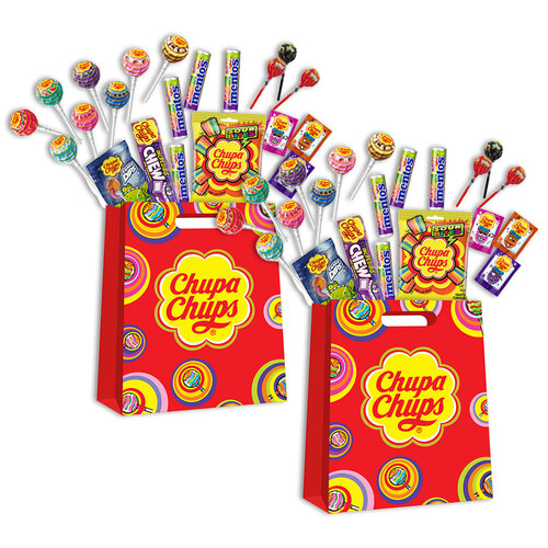 2PK Chupa Chups Lollipop Hard Candy/Confectionery Showbag