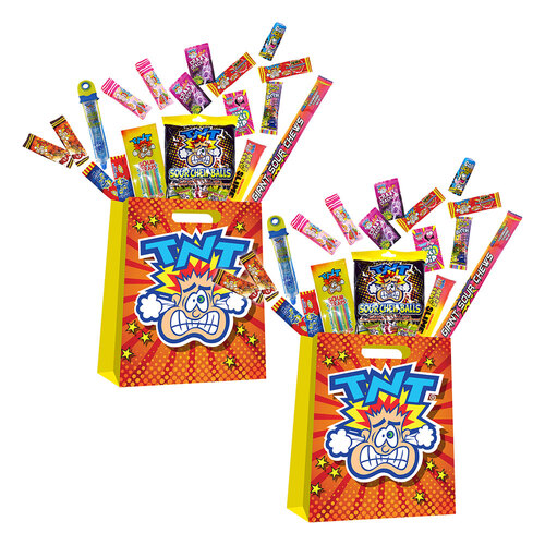 2PK TNT Ka Bluey Large Sour Lolly/Confectionery Variety Showbag