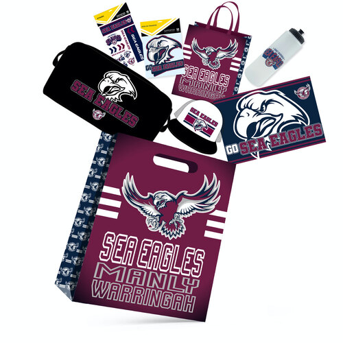 NRL Manly Sea Eagles Rugby Variety Merchandise Showbag