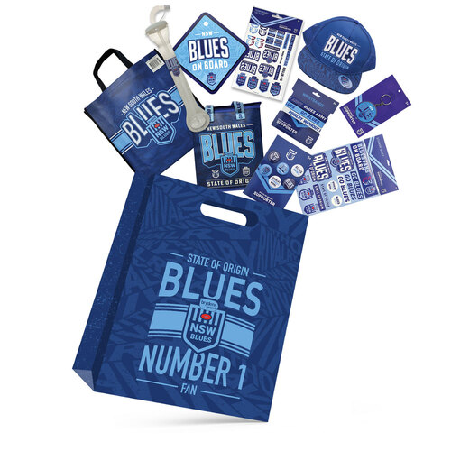 NRL State of Origin NSW Blues Merchandise Showbag