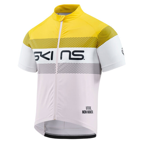 SKINS Cycle Men's Branded Jersey Zest/Granite/White L