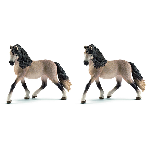 2PK Schleich 4.8'' Andalusian Mare Animal Action Figure Kids Toy 5-12y