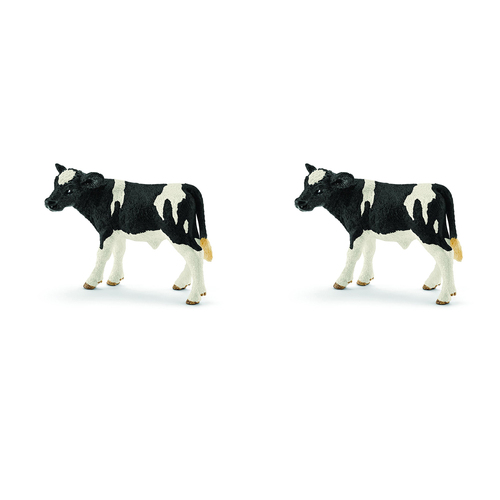 2PK Schleich 3'' Holstein Calf Animal Action Figure Kids Toy 3-8y