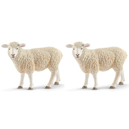 2PK Schleich Kids/Childrens Toy Figurine Sheep 3y+