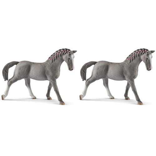 2PK Schleich 5.2'' Trakehner Mare Animal Action Figure Kids Toy 5-12y