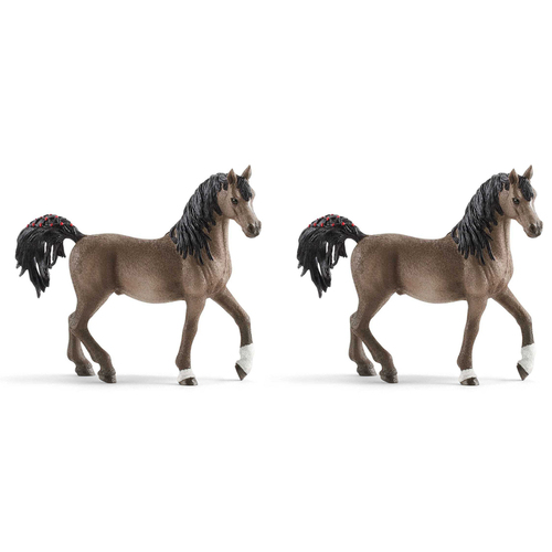 2PK Schleich Kids/Childrens Toy Figurine Arabian Stallion 3y+