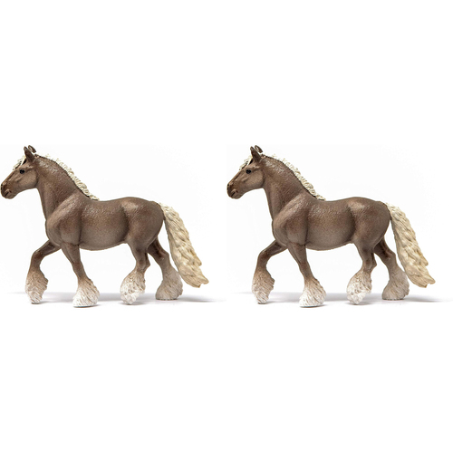 2PK Schleich 5.7'' Silver Dapple Mare Animal Action Figure Kids Toy 3-8y