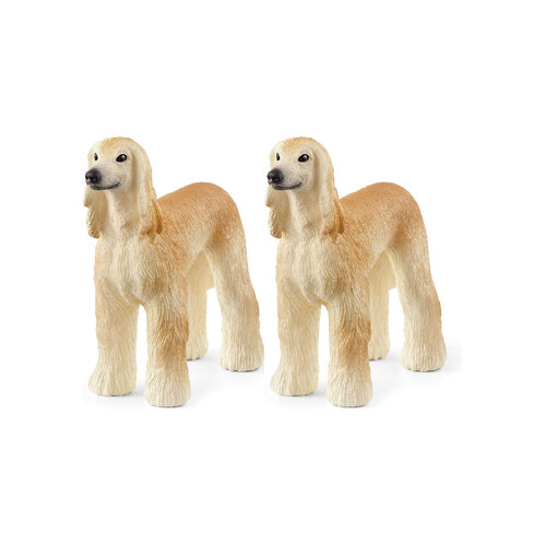 2PK Schleich Kids/Childrens Toy Figurine Afghan Hound 3y+