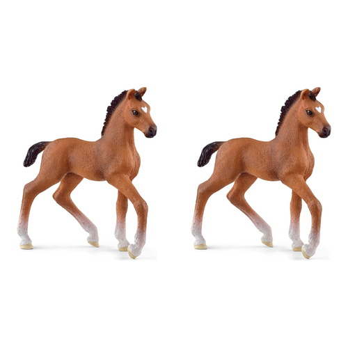 2PK Schleich 3.5'' Oldenburger Foal Animal Action Figure Kids Toy 3-8y