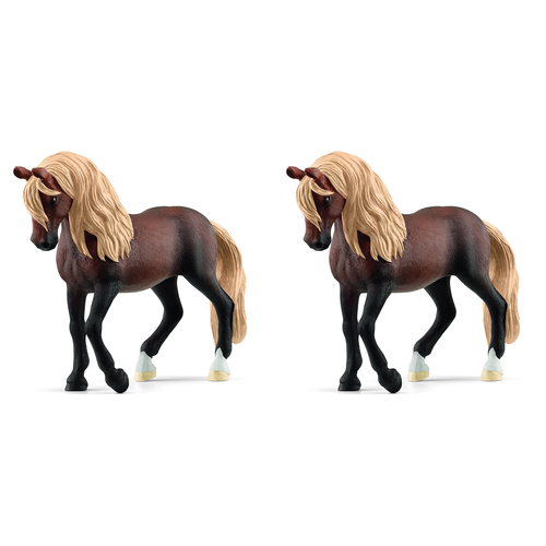 2PK Schleich 5.5'' Peruvian Paso Stallion Animal Figure Kids Toy 3-8y